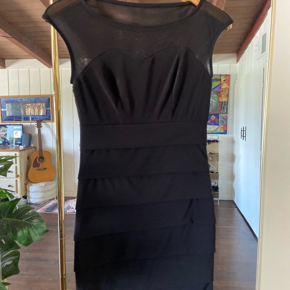 Sweet Storm Black Layered Mini Dress - Picture 1 of 5